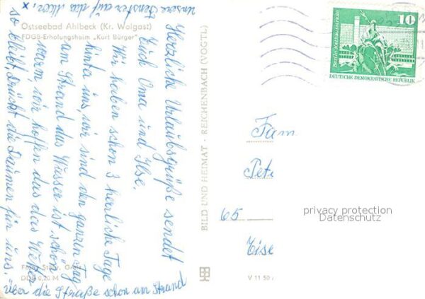 Ahlbeck Ostseebad FDGB Erholungsheim Kurt Bürger – Bild 2