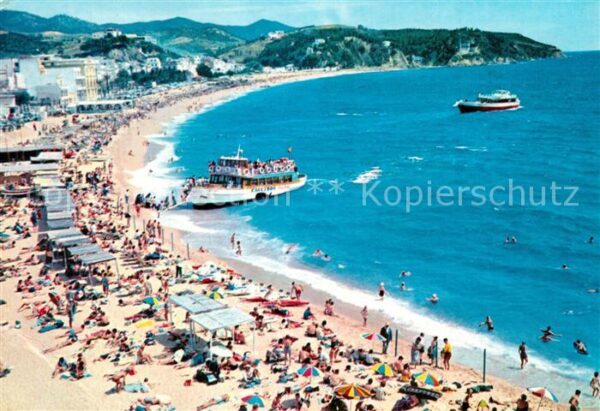 Lloret de Mar Vue generale de la plage