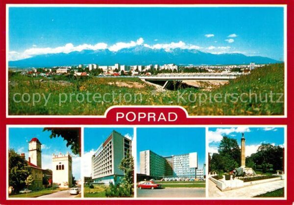 Poprad Celkovy pohlad Renesancna zvonica Hotel