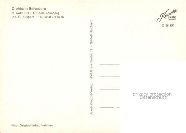 Aachen Drehturm Belvedere Restaurants – Bild 2