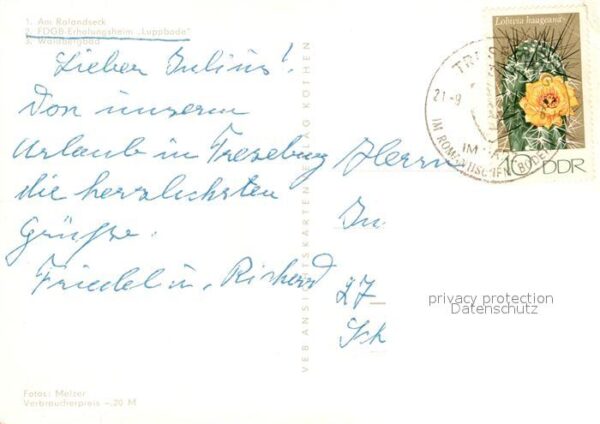 Altenbrak Harz Rolandseck FDGB Erholungsheim Luppbode – Bild 2