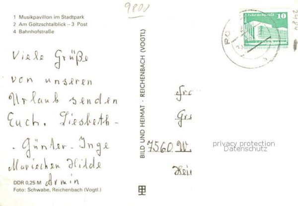 Reichenbach Vogtland Musikpavillon Stadtpark Göltzschtalblic – Bild 2