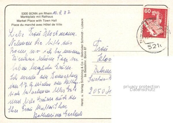 Bonn Rhein Marktplatz mit Rathaus – Bild 2