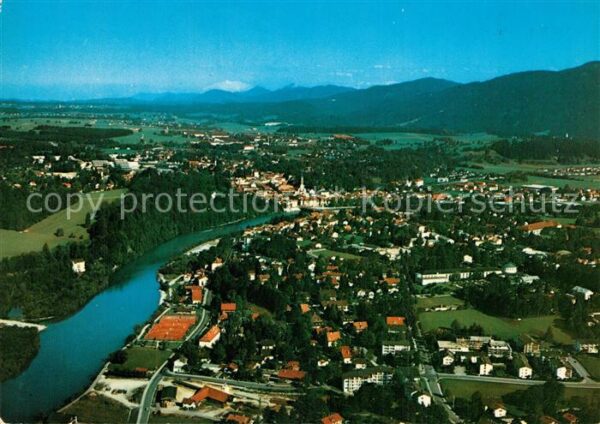 Bad Toelz Bayerische Alpen Fliegeraufnahme