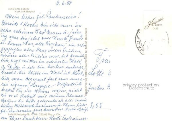 Bad Essen Kurklinik Berghof Fliegeraufnahme – Bild 2