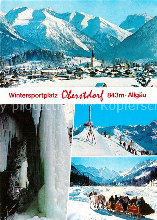 Oberstdorf Winterpanorama Allgäuer Alpen Winterspo