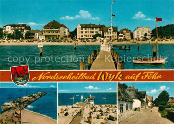 Wyk Foehr Nordseeheilbad Seebrücke Strand Friesen