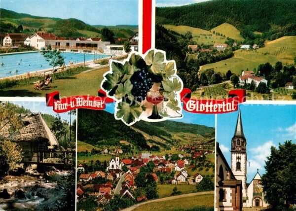 Glottertal Teilansichten Kur- und Weinort im Schwa