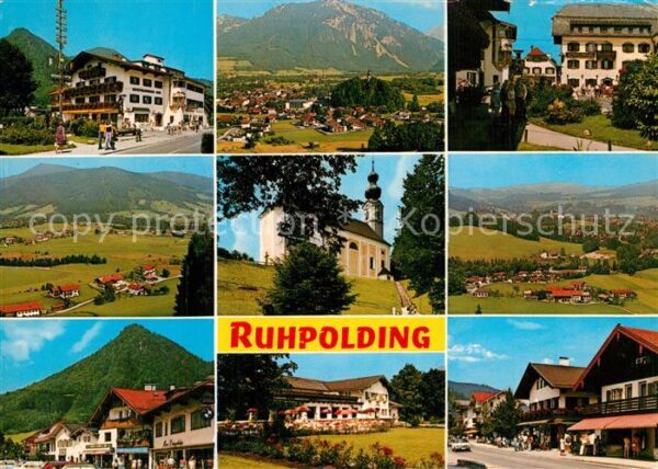 Ruhpolding Teilansichten Luftkurort Wintersportpla