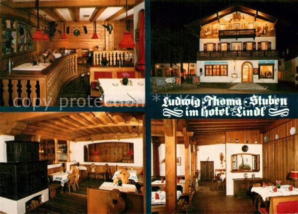 Rottach-Egern Ludwig Thoma Stuben im Hotel Lindl