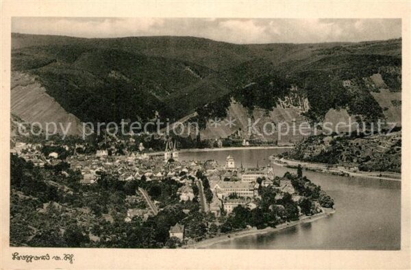 Boppard Rhein Fliegeraufnahme Rheinpartie