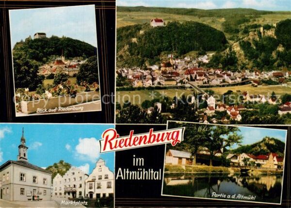 Riedenburg Altm?hltal Fliegeraufnahme Altm?hl Marktplatz