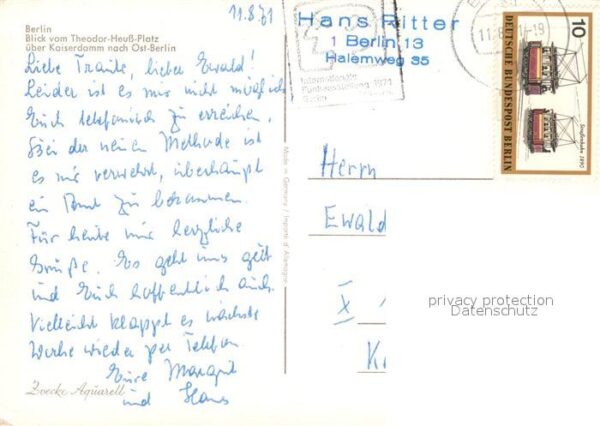 Berlin Blick vom Theodor-Heuss-Platz ?ber Kais – Bild 2