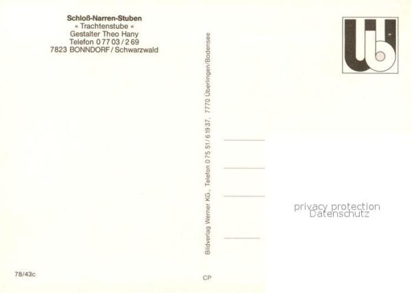 Bonndorf Schwarzwald Schloss Narren Stuben Trachtenstube The – Bild 2