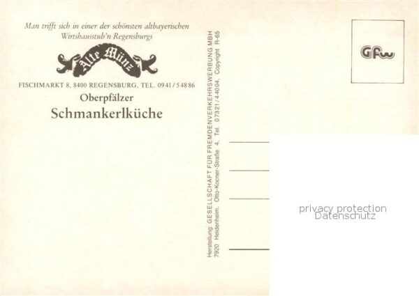 Regensburg Restaurant Alte M?nz Schmankerlk?che – Bild 2