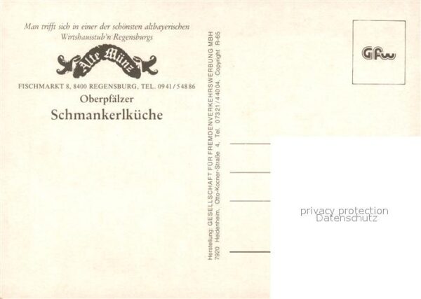 Regensburg Restaurant Alte M?nz Schmankerlk?che – Bild 2