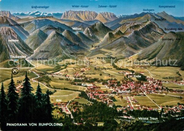 Ruhpolding Panoramakarte