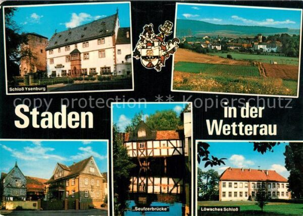 Staden Hessen Schlo? Ysenburg Seufzerbr?cke L?wsches