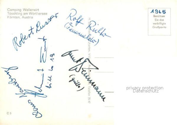T?schling P?rtschach W?rthersee Camping Wallerwirt %fa – Bild 2