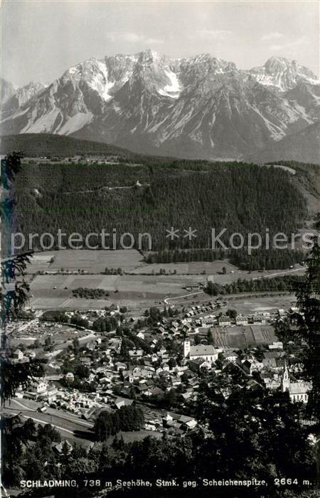 Schladming Obersteiermark Gesamtansicht mit Blick zur Scheichensp