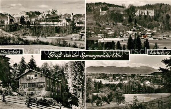 Eurasburg Wolfratshausen Beuerberg mit Schloss Sprengenöder Alm