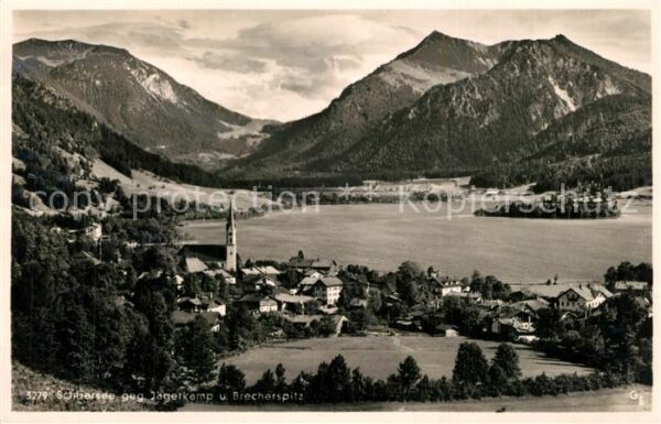 Schliersee Panorama Blick gegen Jägerkamp und Brec