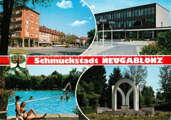 Neugablonz Teilansichten Schmuckstadt Denkmal Frei