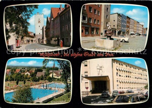 Muehldorf Inn Nagelschmiedturm Stadtplatz Brunnen Kra