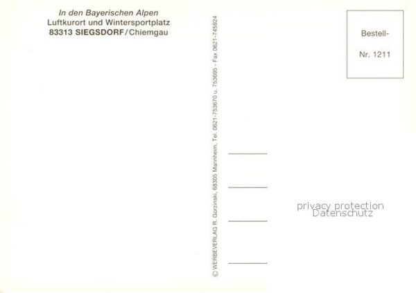 Siegsdorf Oberbayern Gesamtansicht mit Bayerischen Alpen Ort – Bild 2