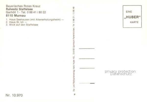 Murnau Staffelsee Bayerisches Rotes Kreuz Ruhesitz Staffe – Bild 2