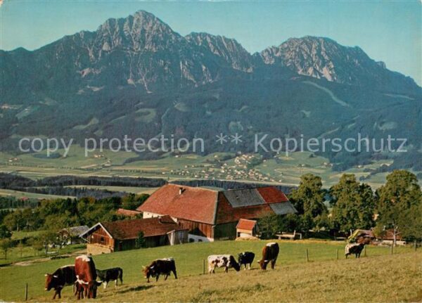 Strobl Alm am Högel mit Hochstaufen Zwiesel Au