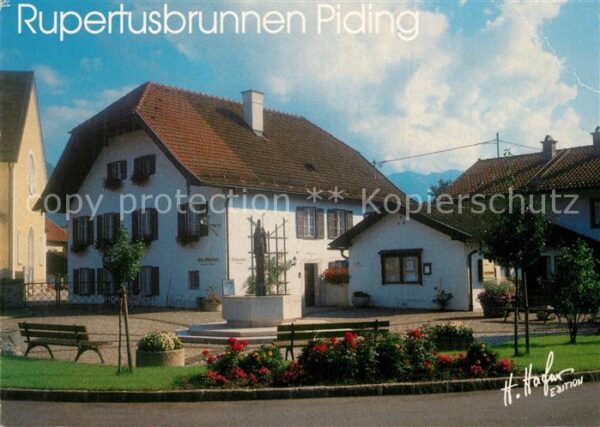 Piding Rupertusbrunnen Alter Pfarrhof 18. Jhdt