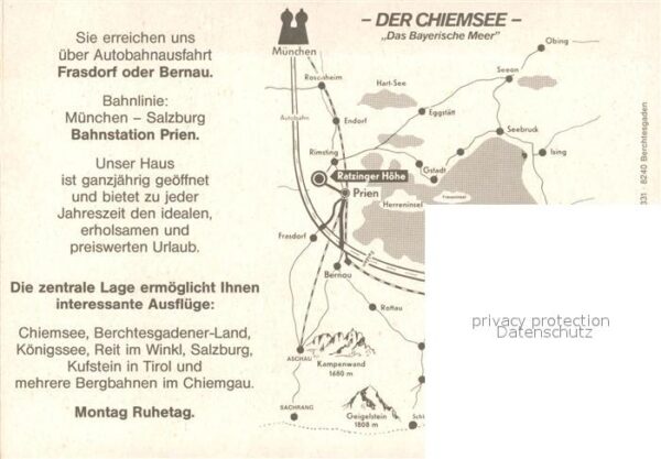Prien Chiemsee Gasthof Der Weingarten Ratzingerhöhe La – Bild 2