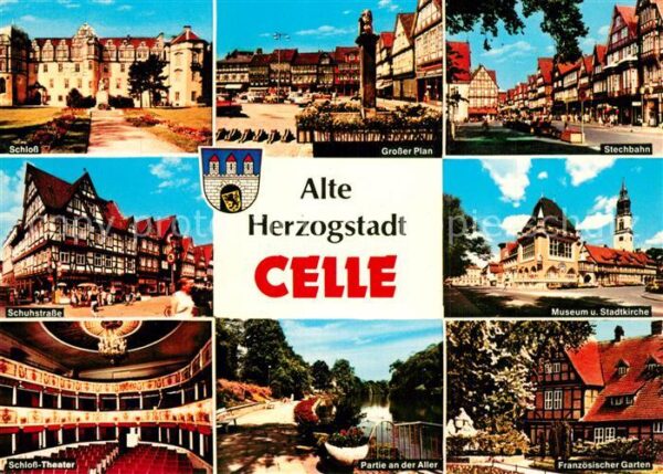 Celle Niedersachsen Schloss Grosser Plan Brunnen Stechbahn