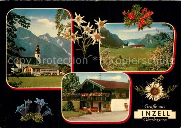 Inzell Motiv mit Kirche Landschaftspanorama Al