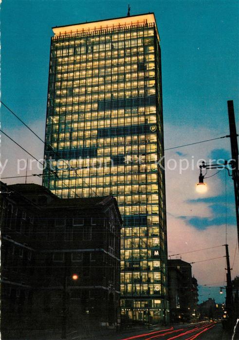 Milano Grattacielo Galfa Wolkenkratzer Nachtau