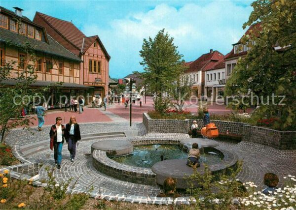 Gifhorn Steinweg Fussgängerzone Brunnen
