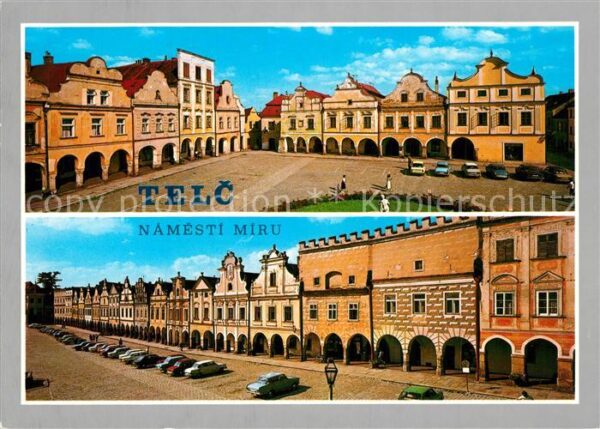 Telc Namesti Miru Friedensplatz Giebelhäuser