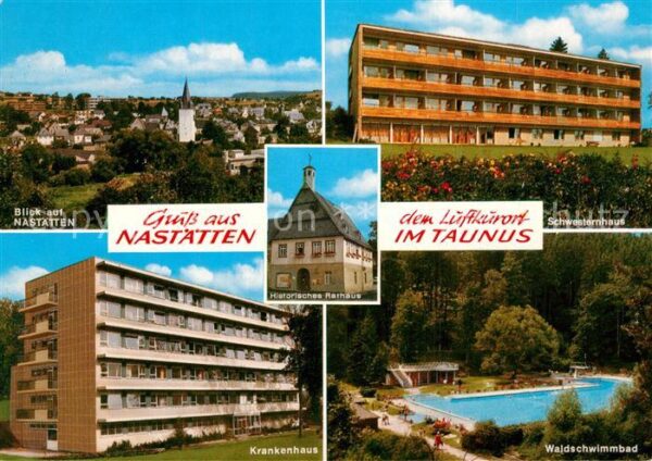 Nastaetten Taunus Stadtpanorama Schwesternhaus Krankenhau