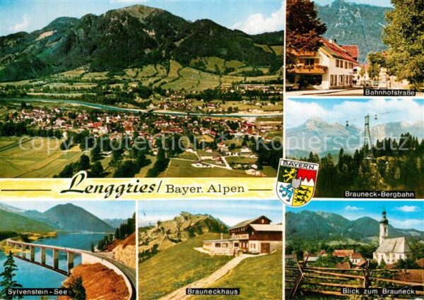 Lenggries Panorama Bayerische Alpen Fliegeraufnah