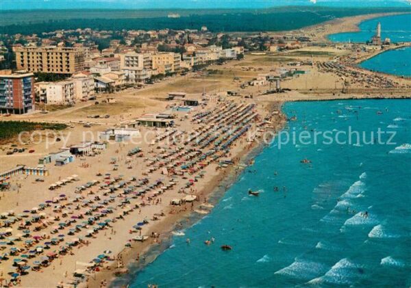 Ravenna Italia Panorama e spiaggia veduta aerea