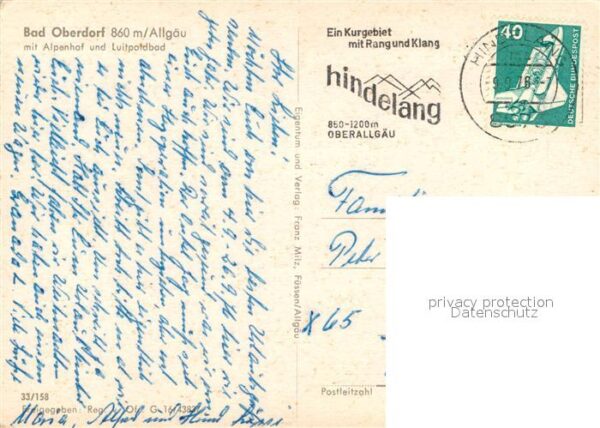 Bad Oberdorf mit Alpenhof und Luitpoldbad Fliegerauf – Bild 2