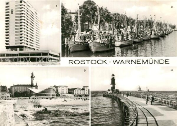 Warnemuende Ostseebad Hotel Neptun Alter Strom Fischkutter Ko