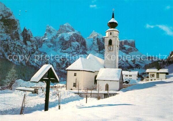 Colfosco gegen Sellagruppe Dolomiten Motiv mit K