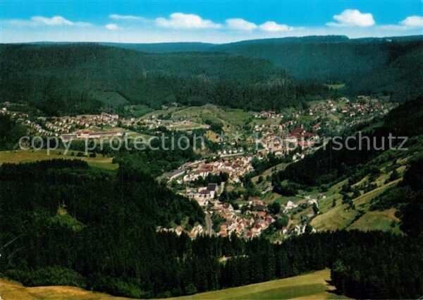 Alpirsbach Panorama Kur- und Klosterstadt im Schwa