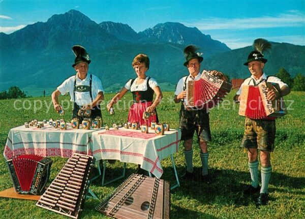 Freilassing Edelweiss Quartett Trachten Musikinstru