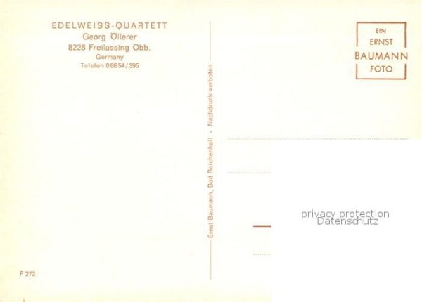 Freilassing Edelweiss Quartett Trachten Musikinstru – Bild 2