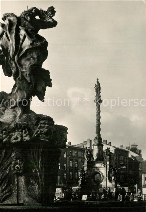 Olomouc Pestsäule mit Marienstatue