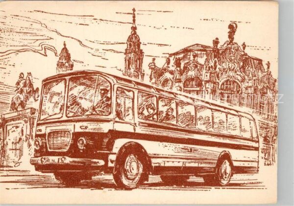 Dresden Zum Andenken an eine Stadtrundfahrt Bus