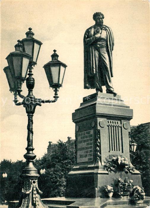 Moskau Moscou Denkmal Puschkin